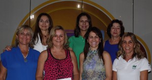 Solidariedade em grande estilo: Rose Françoia, Draª Claudia Tonielo, Vanda Vieli, Drª Rita Tonielo, Guilhermania Reis, Dionete Helena Rosa Venturelli e Angela Aparecida Rodrigues (Foto: Lena Aguilar)